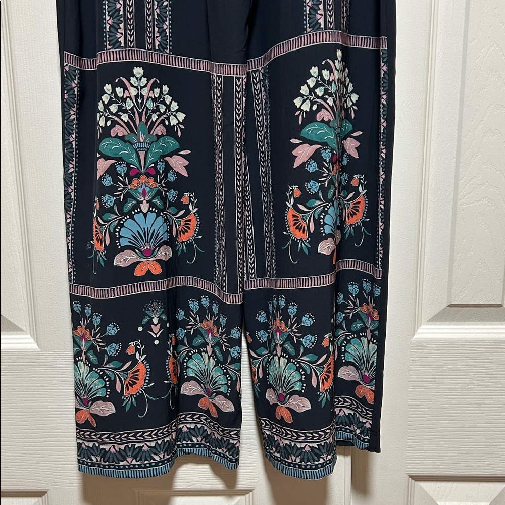 Cabellero Miller Wide Leg Floral Trousers Pant - Size Medium - Picture 5 of 8